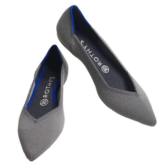 Rothy's Shoes - Rothy's Women's The Point Grey Birdseye Knit Fabric Ballet‎ Slip On Flats 7